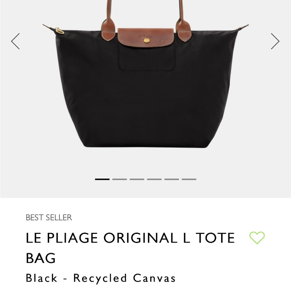 Longchamp Le Pliage Original Tote - Black and Brown